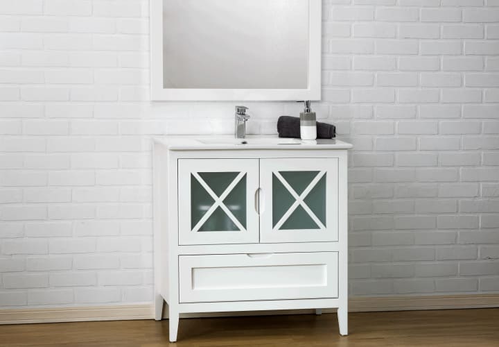 Conjunto mueble de baño rústico Bruntec Kai Detalle 4