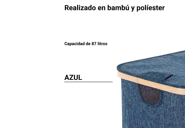 Cesto de ropa Gedy Yoshi Detalle 2