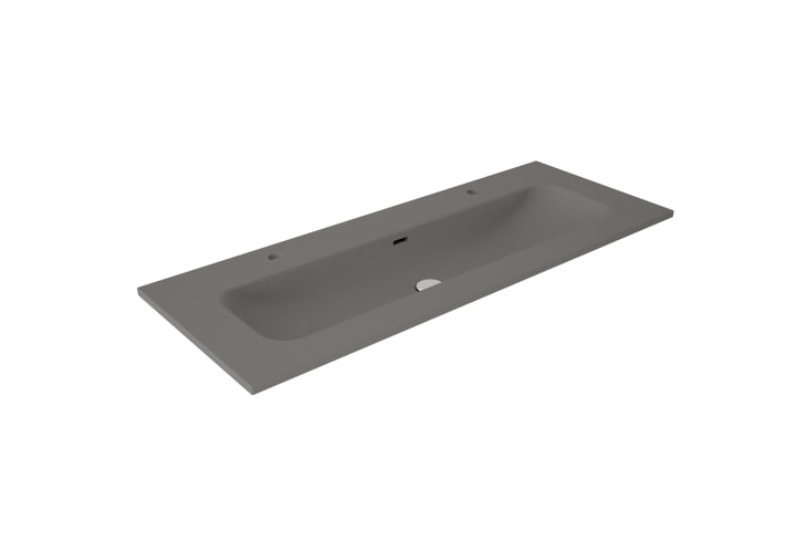 Lavabo encastrado para dos grifos de un seno Viso Idea Match Principal 6