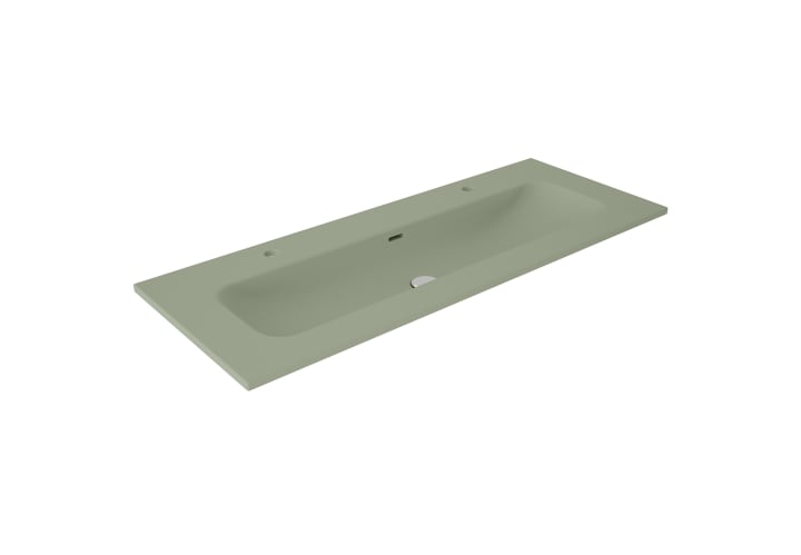 Lavabo encastrado para dos grifos de un seno Viso Idea Match Principal 4