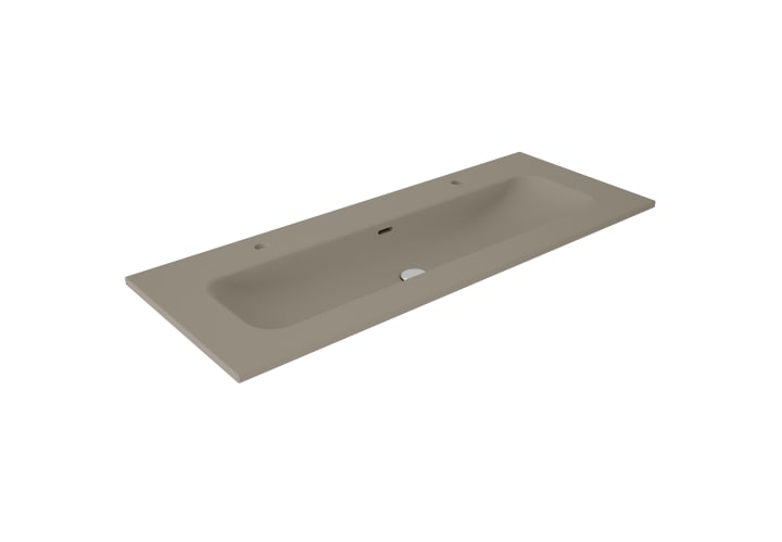 Lavabo encastrado para dos grifos de un seno Viso Idea Match Principal 3