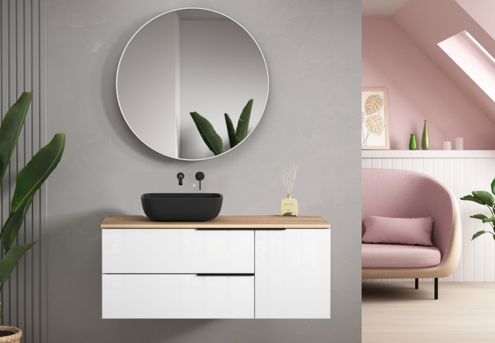 Mueble de baño con encimera de madera Bruntec Coban Principal 3