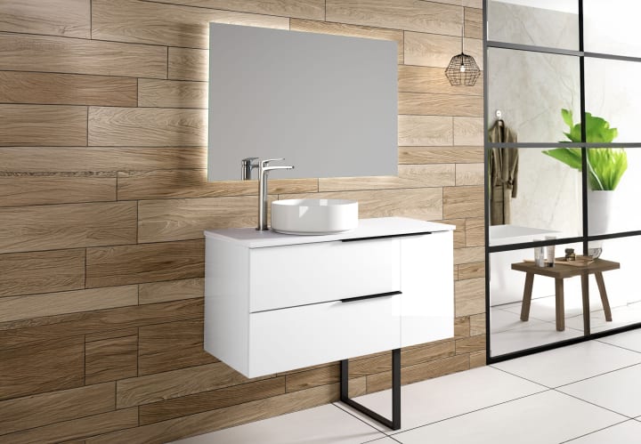 Mueble de baño con encimera de madera Bruntec Coban opción 7