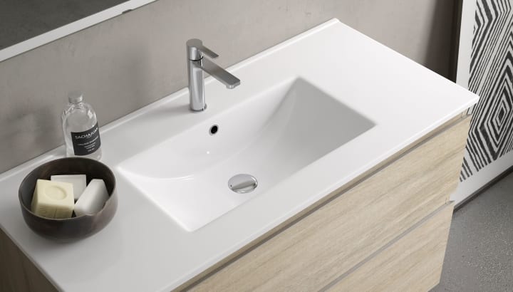 Conjunto mueble de baño fondo reducido 39 cm Avila Dos Carmen Detalle 2
