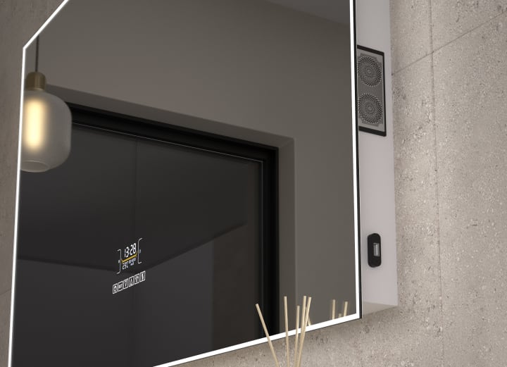Espejo de baño con luz LED Eurobath, Santorini Detalle 3
