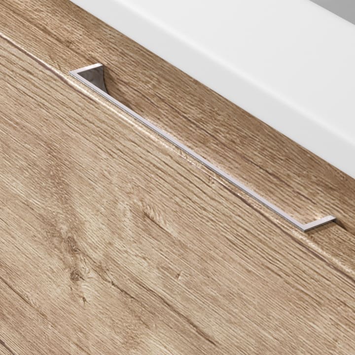 Mueble de baño con encimera Piedra Compactada blanca Bruntec Artemisa Detalle 8