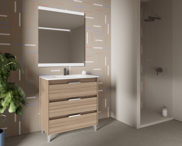 Conjunto mueble de baño Amizuva Suki Principal 3
