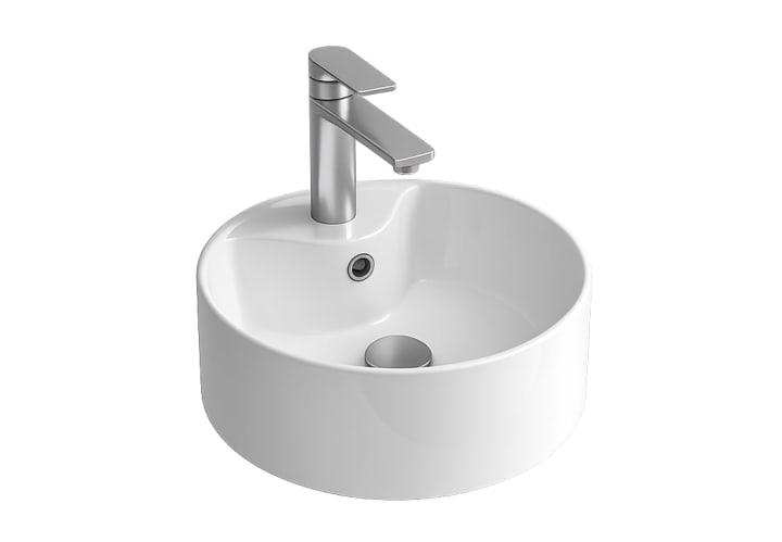 Conjunto mueble de baño Salgar Leni con lavabo sobre encimera Detalle 8