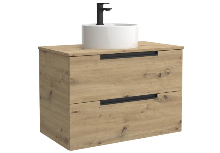Conjunto mueble de baño Salgar Leni con lavabo sobre encimera Principal 1