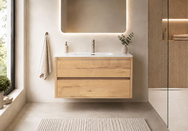 Conjunto mueble de baño moderno Bruntec Boston Principal 1