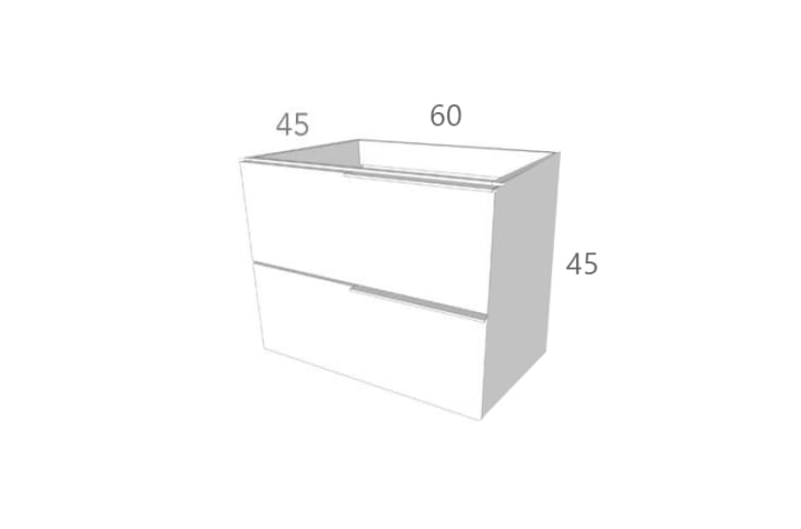 Conjunto mueble de baño Bruntec Coban Croquis 7
