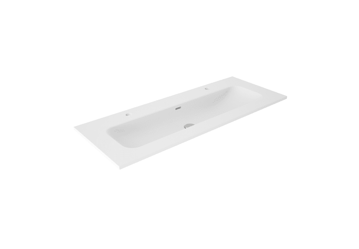 Lavabo encastrado para dos grifos de un seno Viso Idea Principal 1