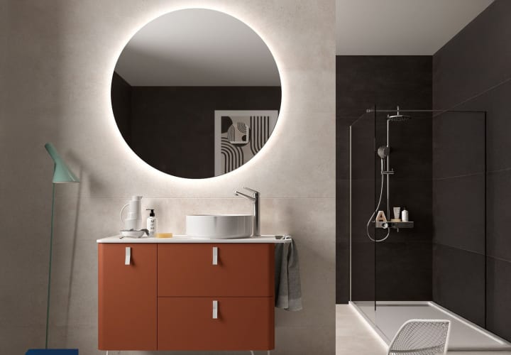 Mueble de baño con encimera solid surface Salgar Uniiq Principal 9