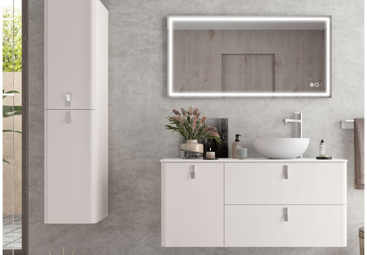 Mueble de baño con encimera solid surface Salgar Uniiq Principal 2