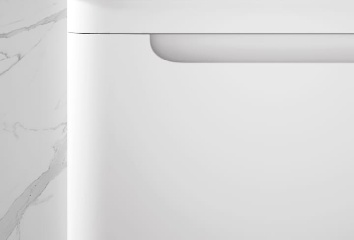 Mueble de baño con encimera de piedra compacta Avila Dos Loop Detalle 2