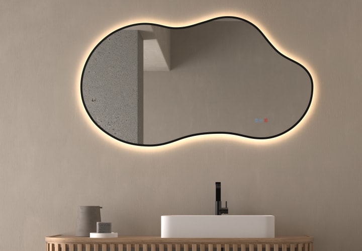 Espejo de baño con luz LED Bruntec Stone Principal 1