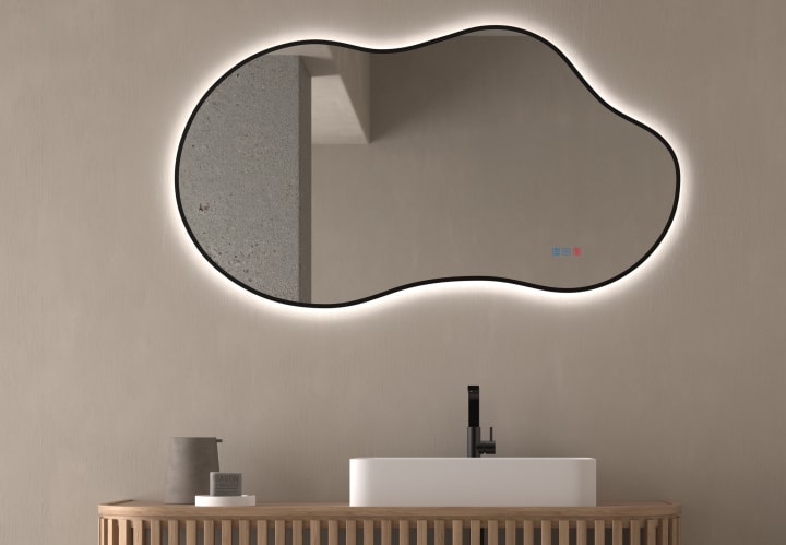 Espejo de baño con luz LED Bruntec Stone Principal 3