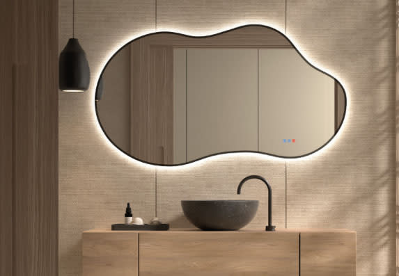 Espejo de baño con luz LED Bruntec Stone Principal 2