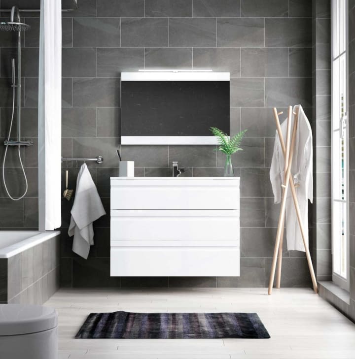Mueble de baño fondo reducido 39 cm Avila dos Natalia Principal 2