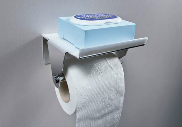 Portarrollos de baño con bandeja Manillons Torrent Nicole Ambiente 2