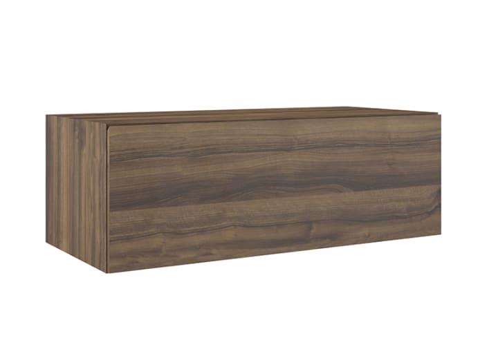 Mueble de baño con encimera de madera 10 cm de altura con cajonera Visobath Nomad monocolor Detalle 5