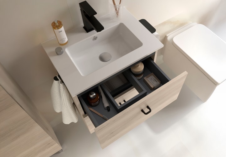Conjunto mueble de baño fondo reducido 35 cm Salgar Inara Detalle 4