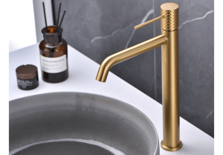 Pack Grifo de lavabo caño alto Imex Génova + Válvula click-clack Ambiente 8