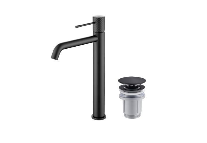 Pack Grifo de lavabo caño alto Imex Génova + Válvula click-clack Principal 1
