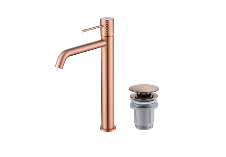 Pack Grifo de lavabo caño alto Imex Génova + Válvula click-clack Principal 3