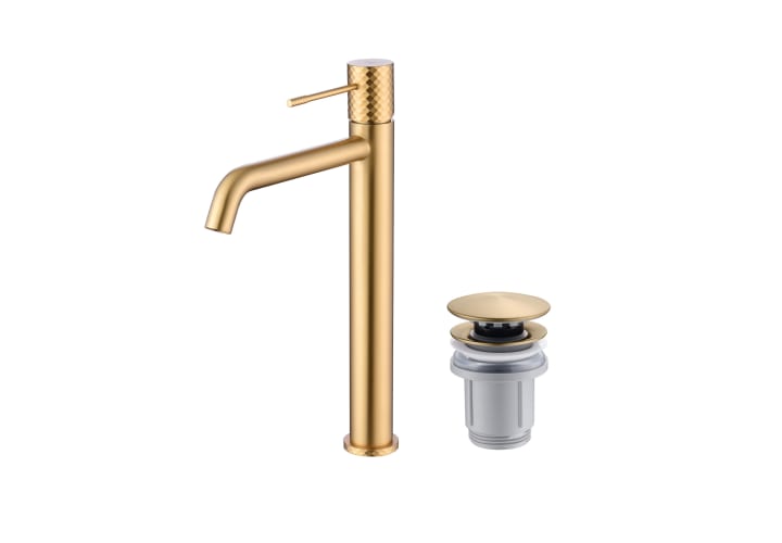Pack Grifo de lavabo caño alto Imex Génova + Válvula click-clack Principal 2