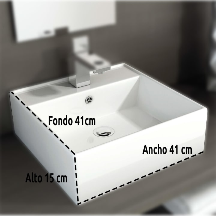 Lavabo sobre encimera Art and Bath Libra Detalle 1