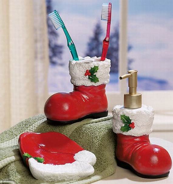 Ideas de decoración de baños para Navidad
