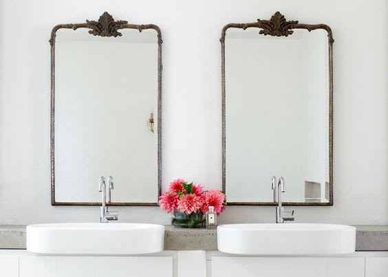 4 espejos de baño para 4 baños diferentes