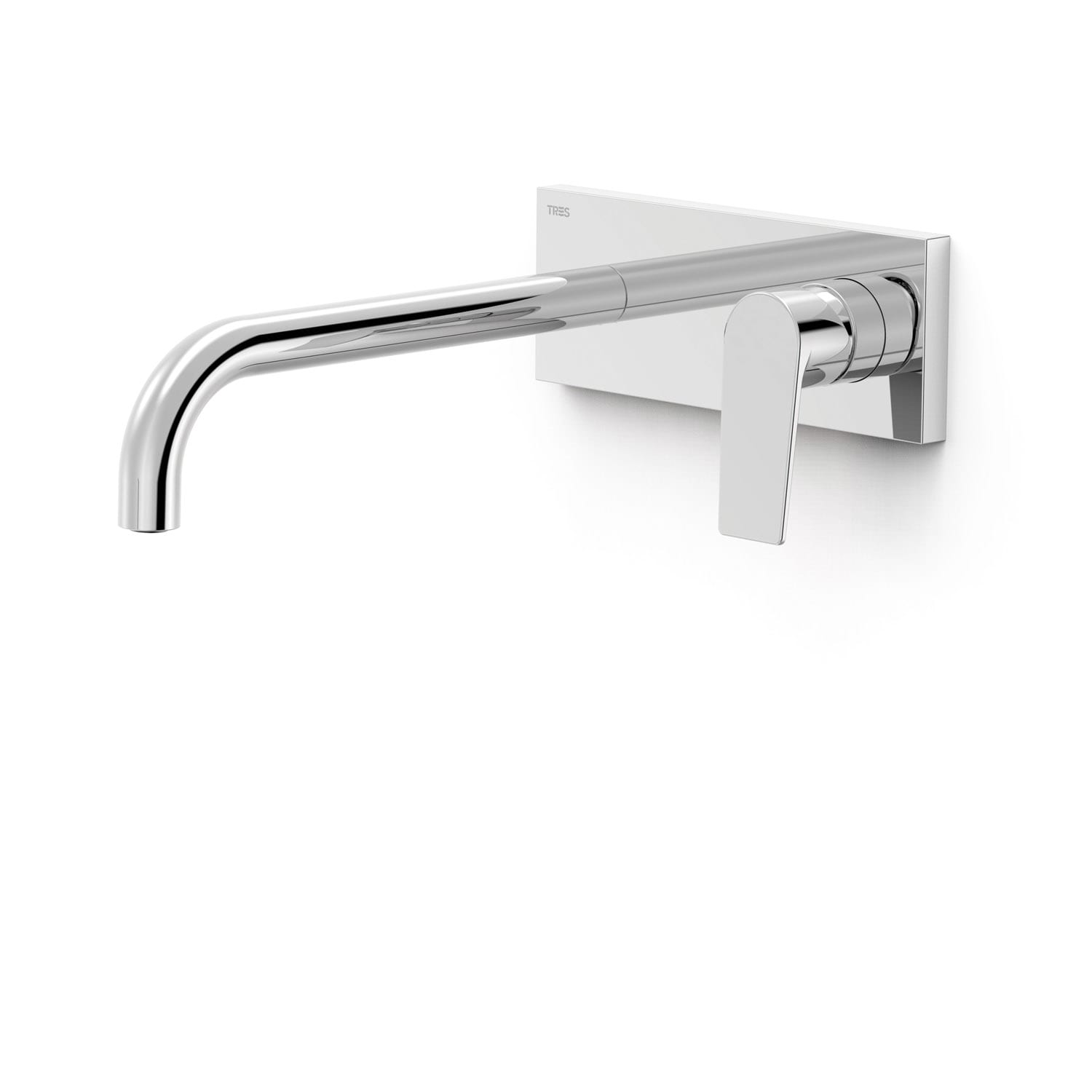 Grifo de lavabo de Tres de ca o largo monomando empotrado con