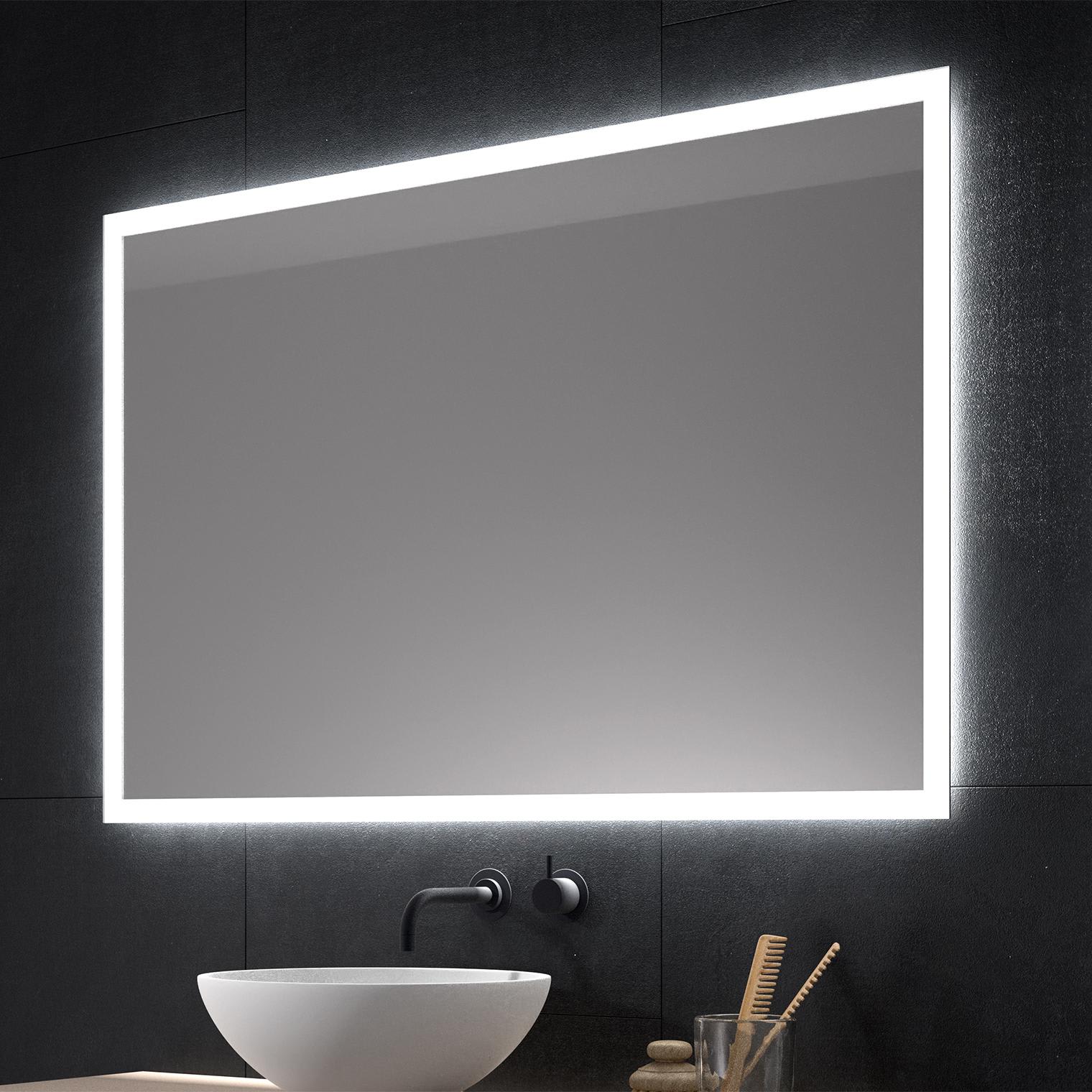 Espejos retroiluminado Espejo de Baño con Iluminación LED - Espejo de Pared  para Baño Dormitorio Maquillaje con Luz - SERIE ITALIA -ITAL007/60