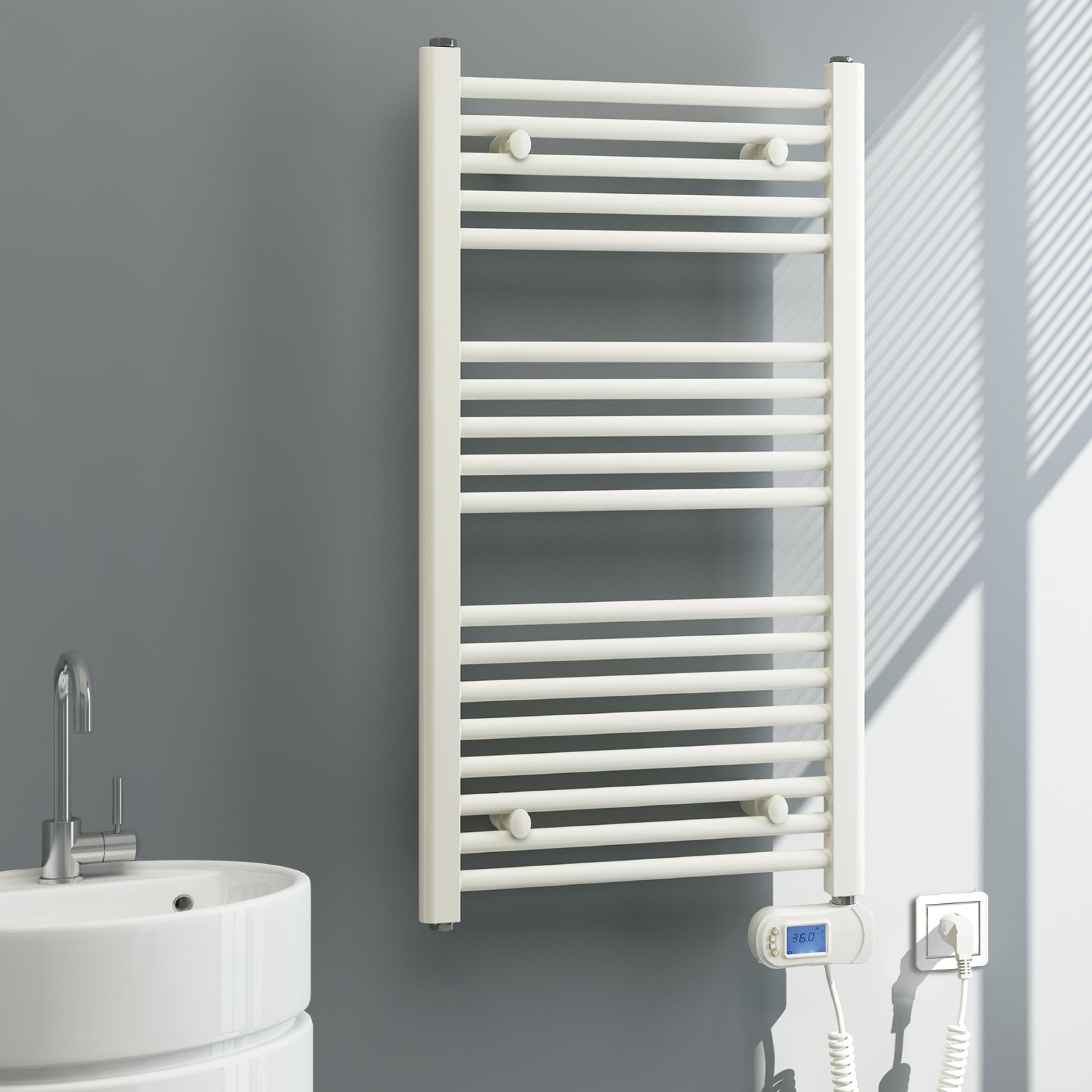 Radiador toallero hidráulico de baño 80x50cm Lucca de Oxen