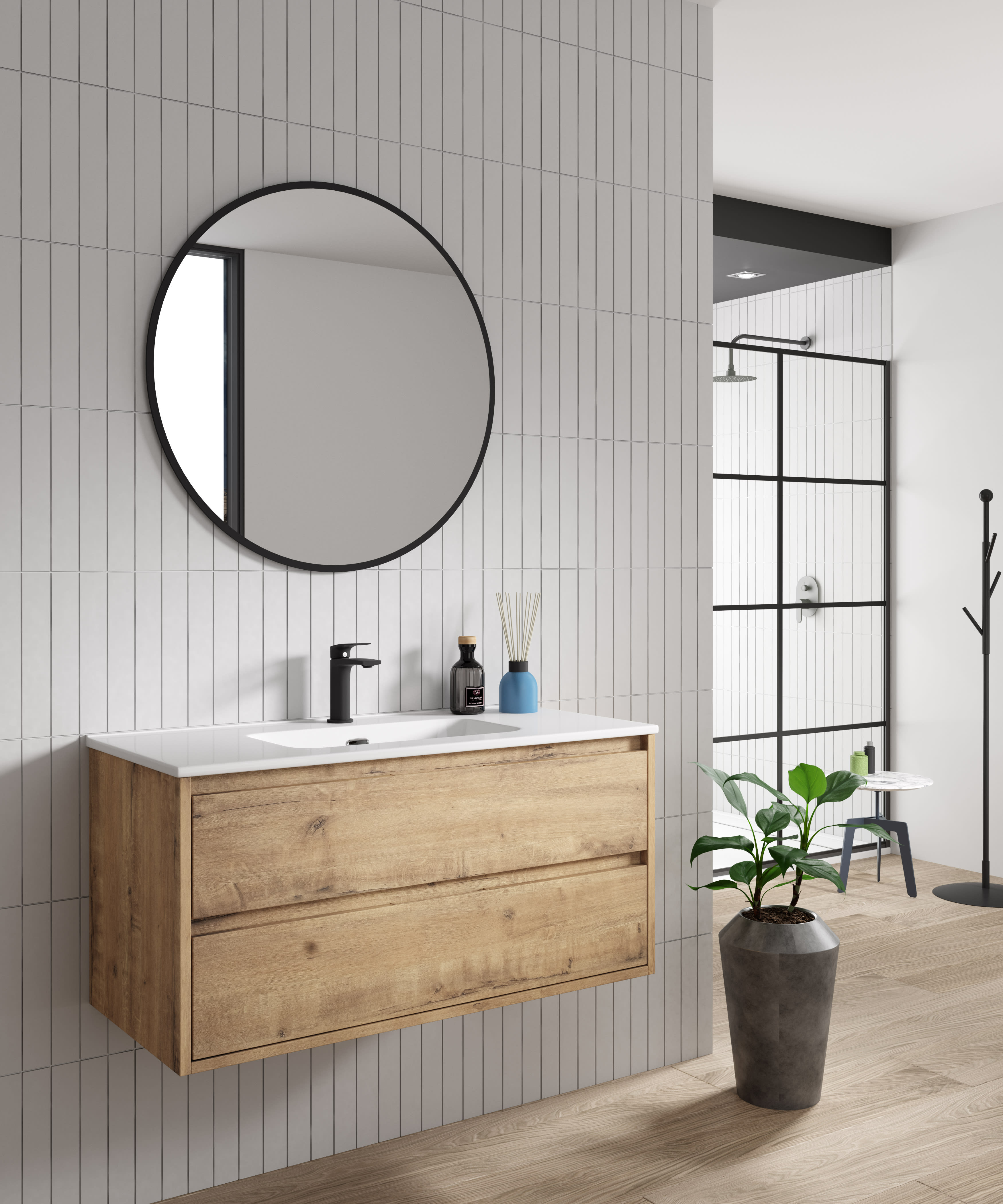 Conjunto mueble de baño moderno Bruntec Boston