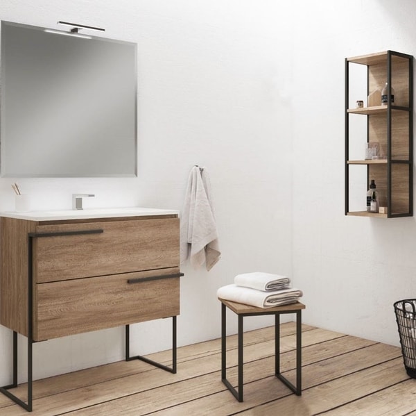 Mueble auxiliar de baño en columna: conoce sus ventajas