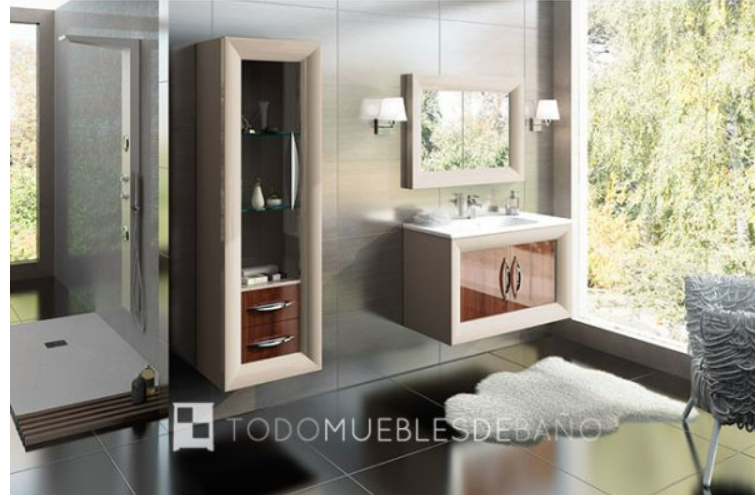 Espejos de lavabo redondos, biselados y pequeños que son tendencia en el  cuarto de baño